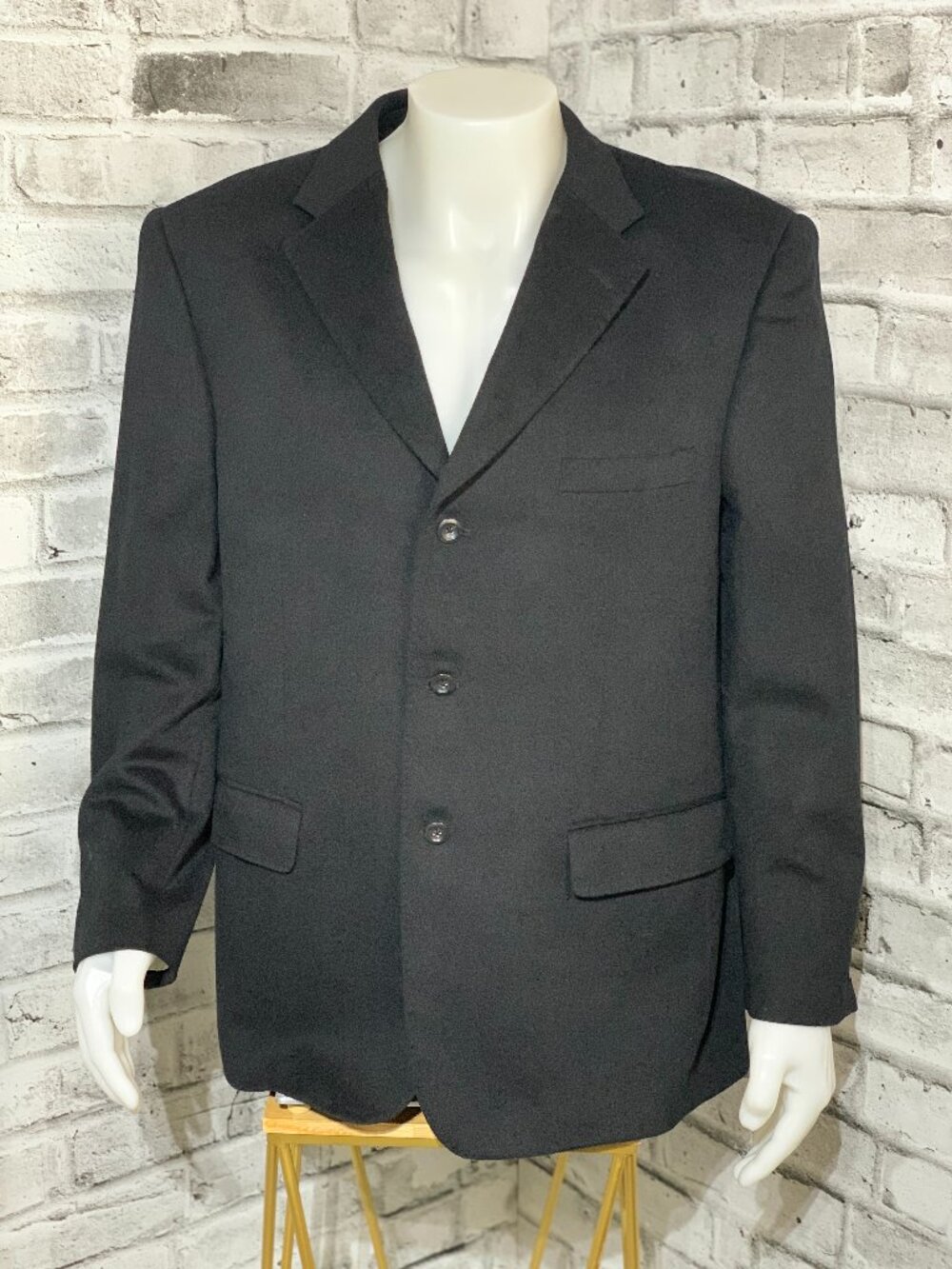 Pronto Uomo Couture Wool Silk Cashmere Blazer 3 Button Sport Coat Jacket 44R